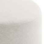 EEI-6645 Callum Large 23" Round Woven Heathered Fabric Upholstered Ottoman by Modway