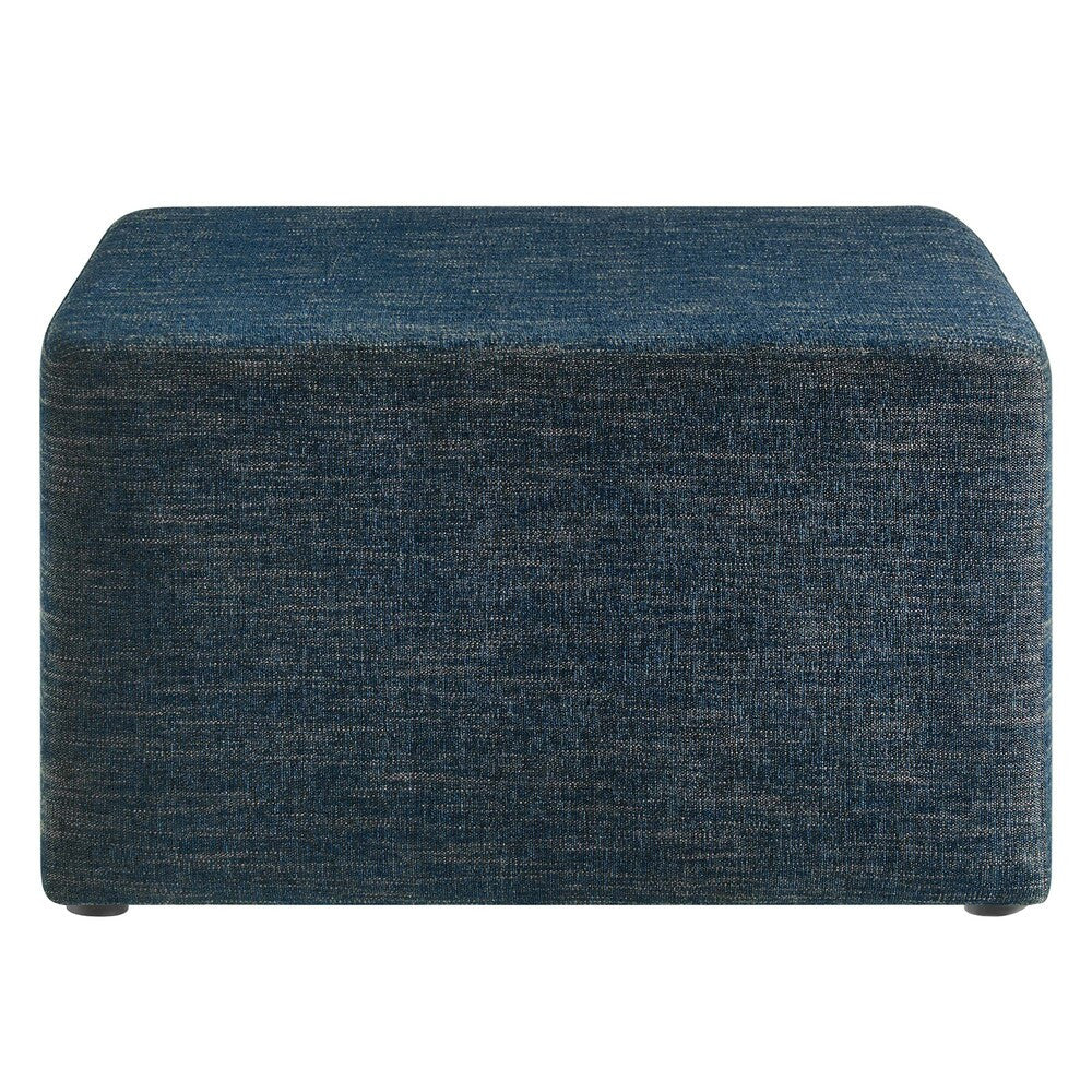 EEI-6642 Callum Large 28" Square Woven Heathered Fabric Upholstered Ottoman by Modway