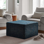 EEI-6642 Callum Large 28" Square Woven Heathered Fabric Upholstered Ottoman by Modway