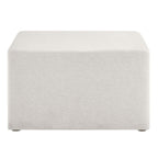 EEI-6642 Callum Large 28" Square Woven Heathered Fabric Upholstered Ottoman by Modway