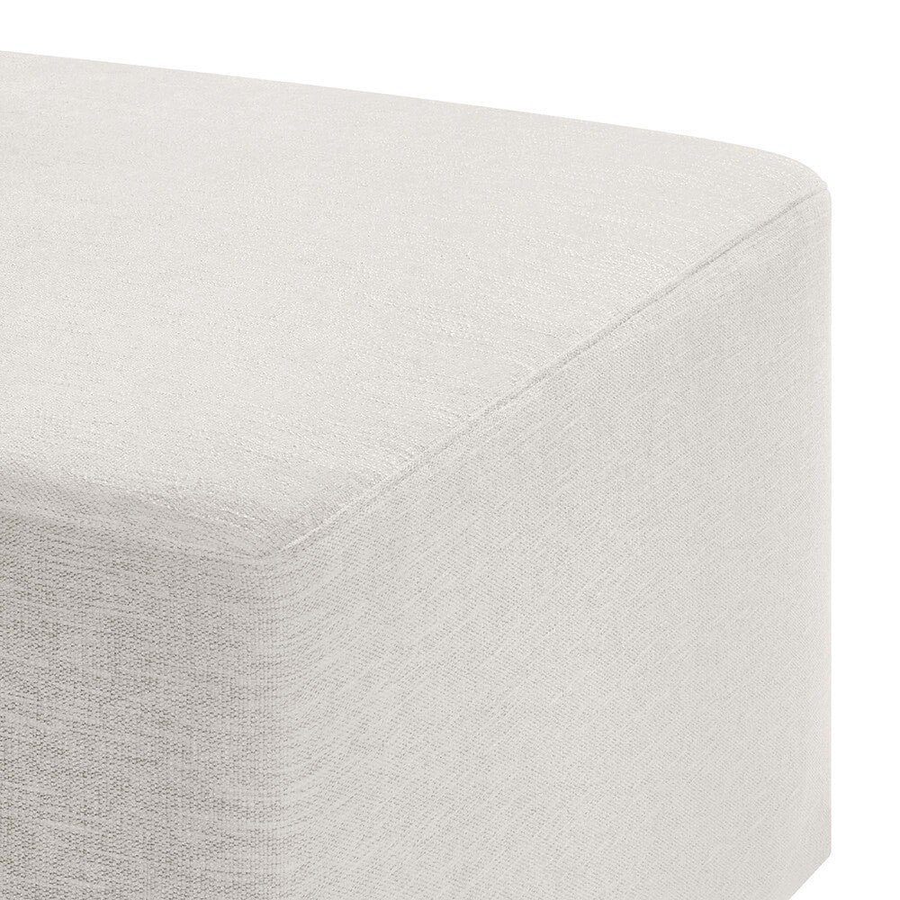 EEI-6642 Callum Large 28" Square Woven Heathered Fabric Upholstered Ottoman by Modway