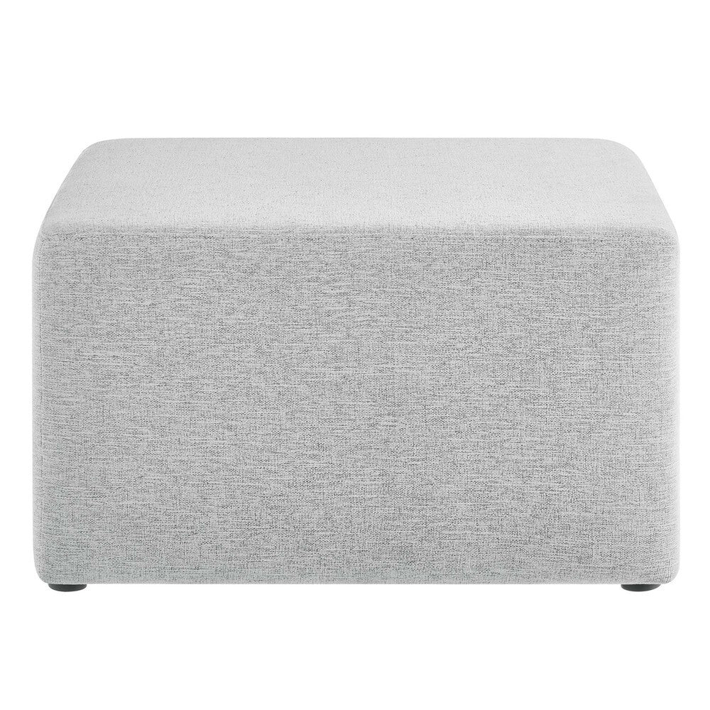 EEI-6642 Callum Large 28" Square Woven Heathered Fabric Upholstered Ottoman by Modway