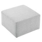 EEI-6642 Callum Large 28" Square Woven Heathered Fabric Upholstered Ottoman by Modway