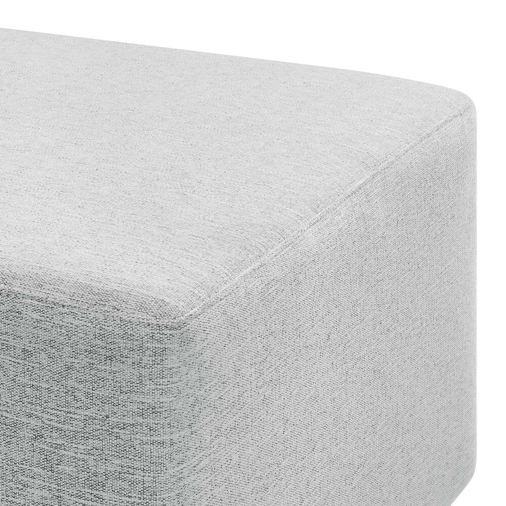 EEI-6642 Callum Large 28" Square Woven Heathered Fabric Upholstered Ottoman by Modway