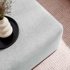 EEI-6642 Callum Large 28" Square Woven Heathered Fabric Upholstered Ottoman by Modway