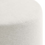 EEI-6647 Callum Large 29" Round Woven Heathered Fabric Upholstered Ottoman by Modway