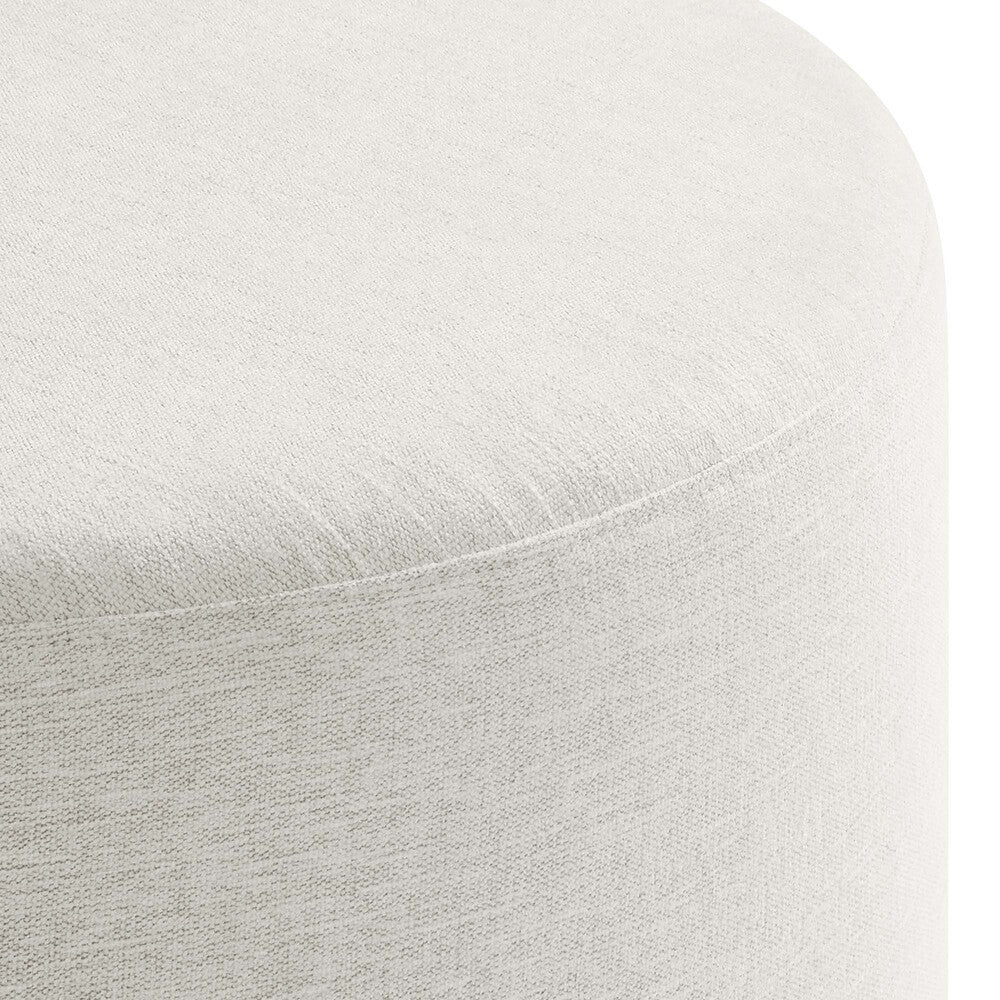 EEI-6647 Callum Large 29" Round Woven Heathered Fabric Upholstered Ottoman by Modway