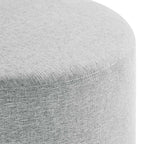 EEI-6647 Callum Large 29" Round Woven Heathered Fabric Upholstered Ottoman by Modway