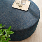 EEI-6649 Callum Large 38" Round Woven Heathered Fabric Upholstered Ottoman by Modway