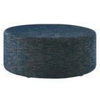 EEI-6649 Callum Large 38" Round Woven Heathered Fabric Upholstered Ottoman by Modway