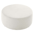 EEI-6649 Callum Large 38" Round Woven Heathered Fabric Upholstered Ottoman by Modway