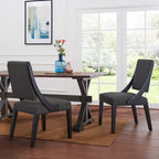 Modway Cambridge Upholstered Fabric Dining Chairs Set of 2 by Modway-EEI-4553