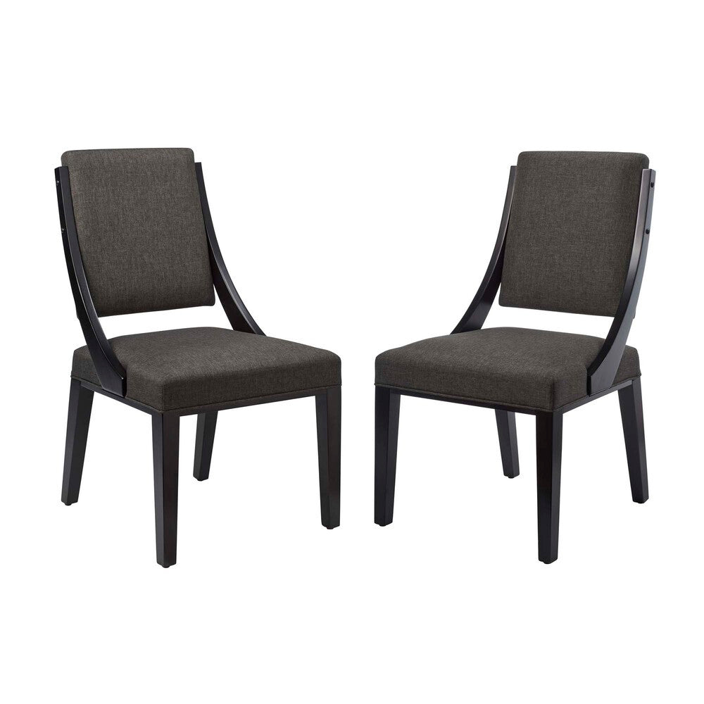 Modway Cambridge Upholstered Fabric Dining Chairs Set of 2 by Modway-EEI-4553