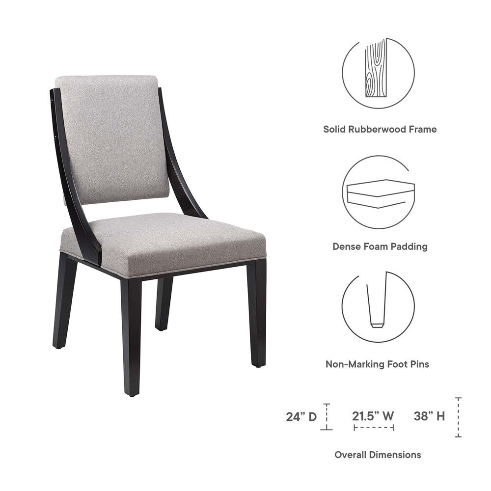 Modway Cambridge Upholstered Fabric Dining Chairs Set of 2 by Modway-EEI-4553