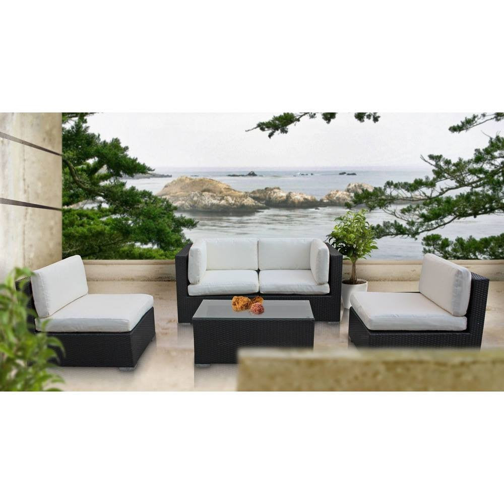 EEI-694-EXP-WHI-SET Camfora 5 Piece Outdoor Patio Sectional Set by Modway