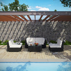 EEI-694-EXP-WHI-SET Camfora 5 Piece Outdoor Patio Sectional Set by Modway