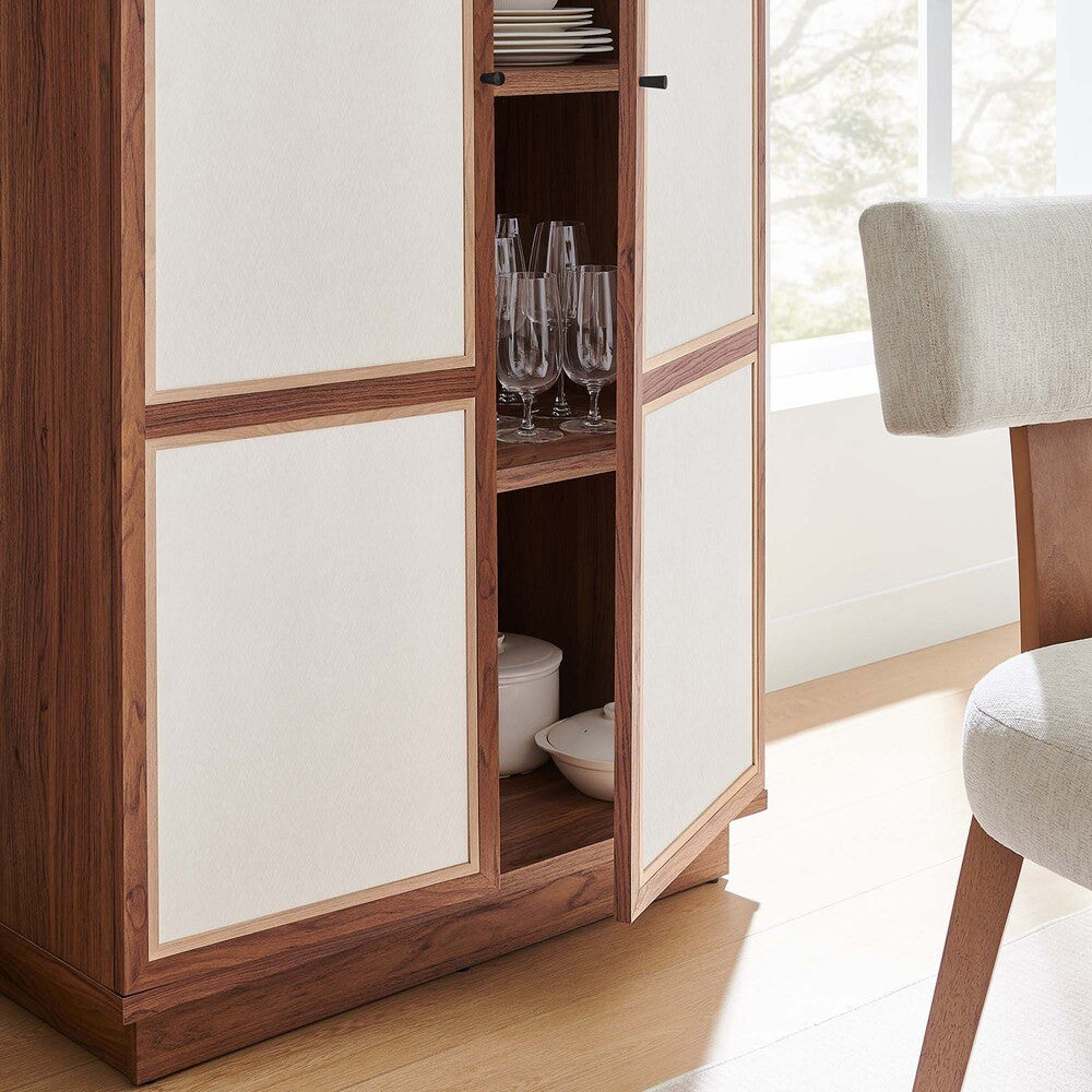 MOD-7156-WAL Capri 70" Tall Wood Grain Storage Cabinet by Modway