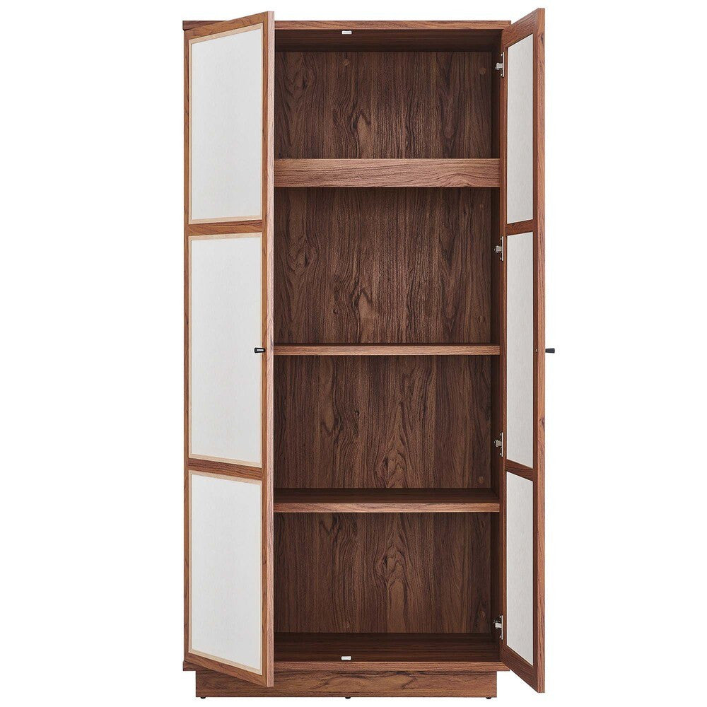 MOD-7156-WAL Capri 70" Tall Wood Grain Storage Cabinet by Modway