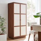 MOD-7156-WAL Capri 70" Tall Wood Grain Storage Cabinet by Modway