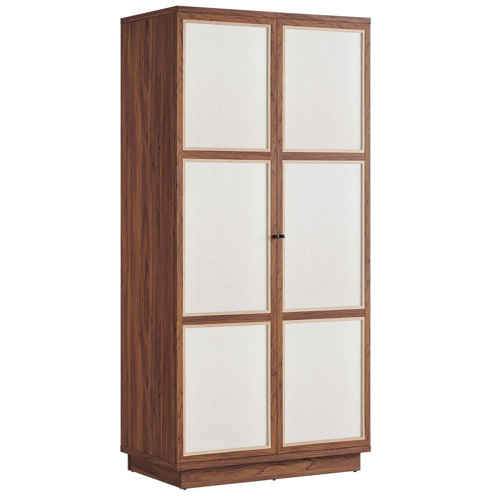 MOD-7156-WAL Capri 70" Tall Wood Grain Storage Cabinet by Modway