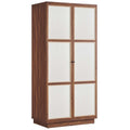 Modway MOD-7156-WAL Capri 70" Tall Wood Grain Storage Cabinet Walnut