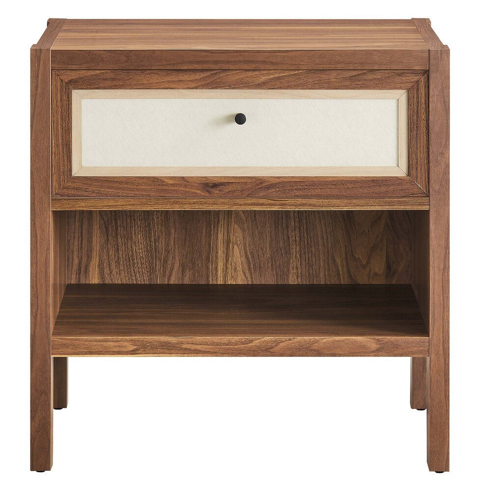 MOD-7118-WAL Capri Wood Grain Nightstand by Modway