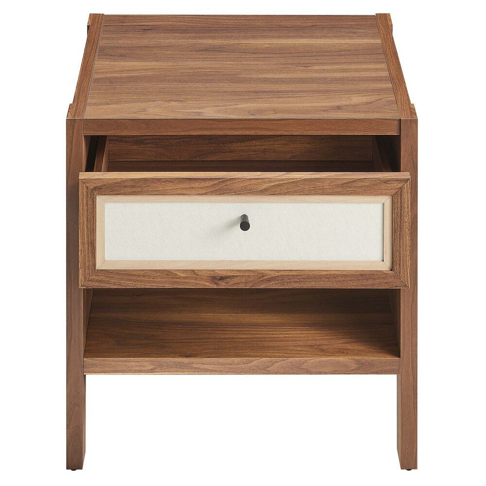 MOD-7118-WAL Capri Wood Grain Nightstand by Modway