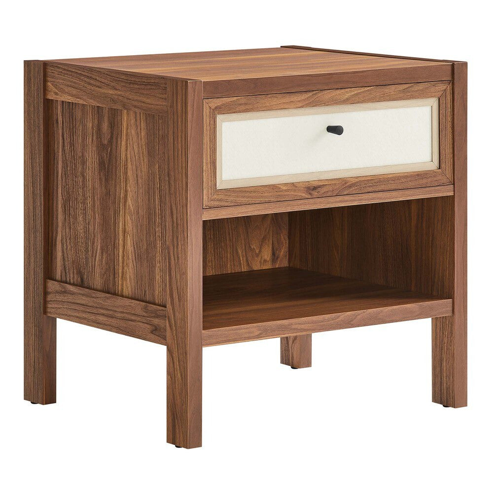 MOD-7118-WAL Capri Wood Grain Nightstand by Modway