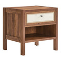 Modway MOD-7118-WAL Capri Wood Grain Nightstand Walnut