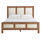 MOD-7119-WAL Capri Wood Grain Queen Platform Bed by Modway