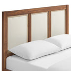 MOD-7119-WAL Capri Wood Grain Queen Platform Bed by Modway