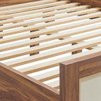MOD-7119-WAL Capri Wood Grain Queen Platform Bed by Modway
