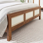 MOD-7119-WAL Capri Wood Grain Queen Platform Bed by Modway