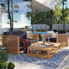 EEI-5837 Carlsbad 3-Piece Teak Wood Outdoor Patio Set by Modway