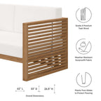 EEI-5837 Carlsbad 3-Piece Teak Wood Outdoor Patio Set by Modway