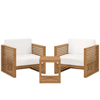 EEI-5838 Carlsbad 3-Piece Teak Wood Outdoor Patio Set by Modway