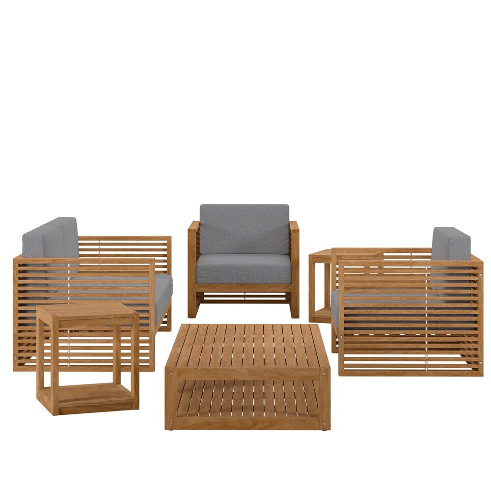EEI-5836 Carlsbad 6-Piece Teak Wood Outdoor Patio Set by Modway