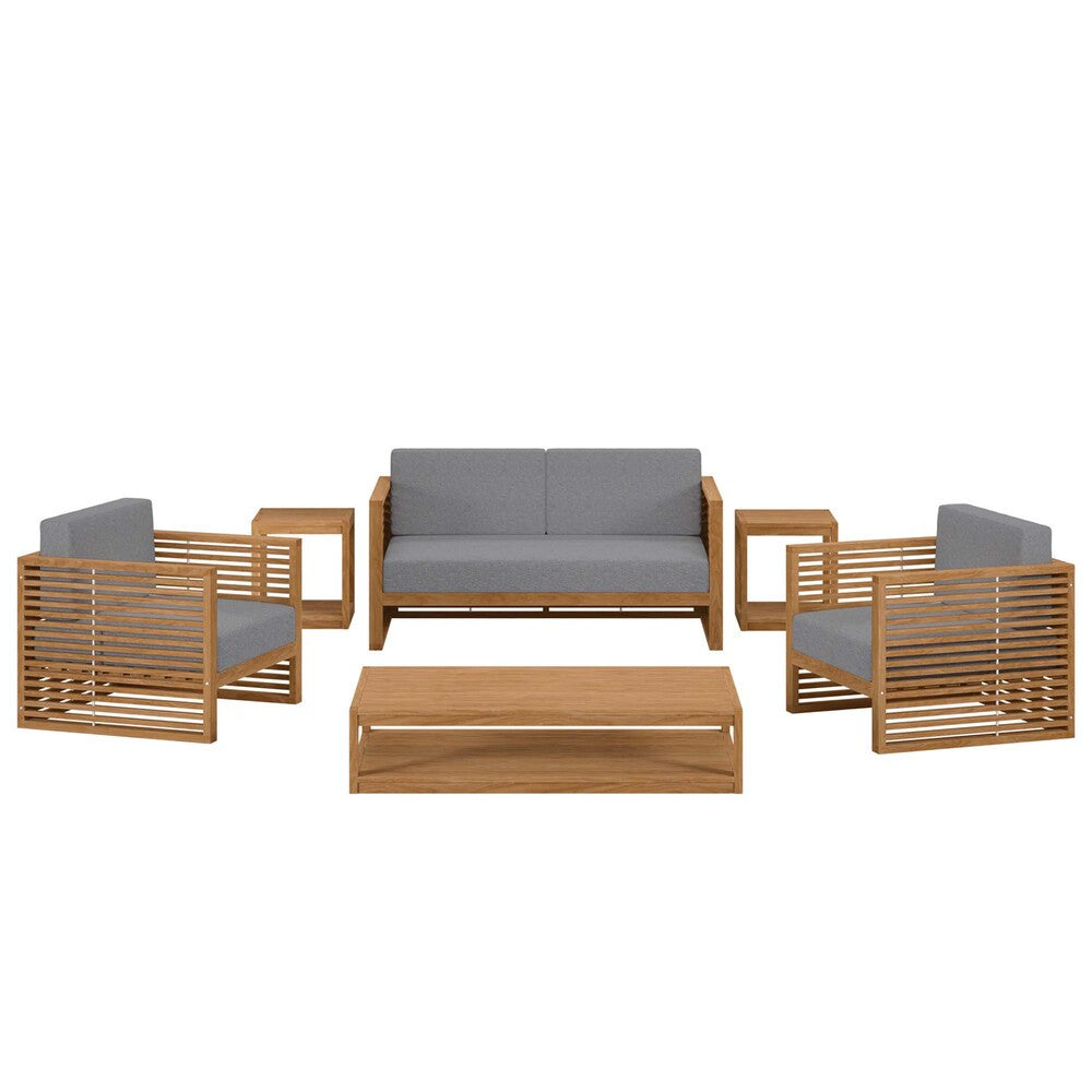 EEI-5836 Carlsbad 6-Piece Teak Wood Outdoor Patio Set by Modway