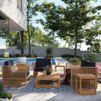 EEI-5836 Carlsbad 6-Piece Teak Wood Outdoor Patio Set by Modway
