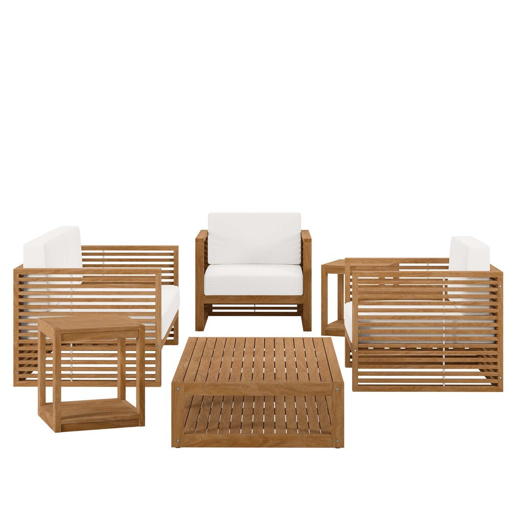 EEI-5836 Carlsbad 6-Piece Teak Wood Outdoor Patio Set by Modway