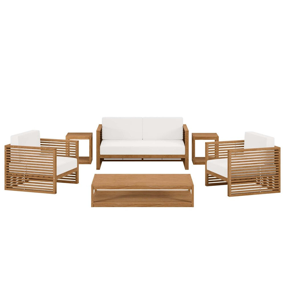 EEI-5836 Carlsbad 6-Piece Teak Wood Outdoor Patio Set by Modway