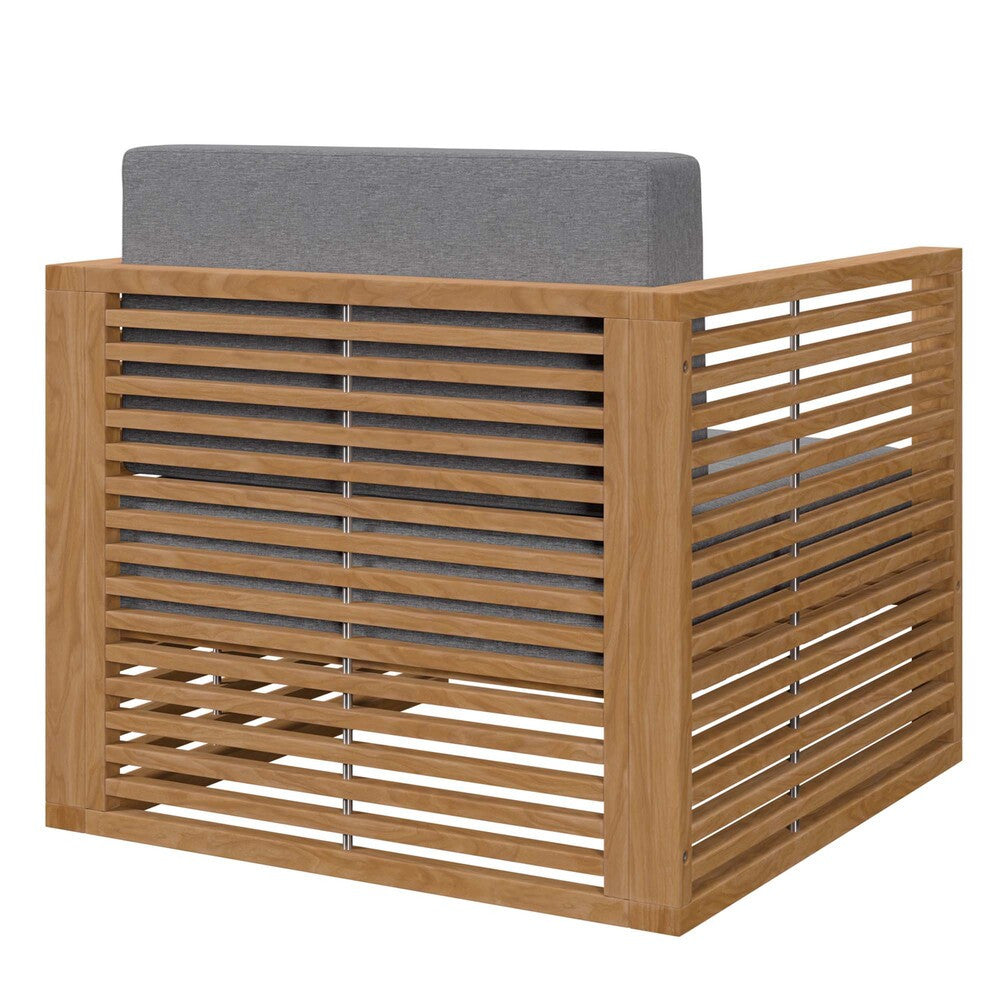 EEI-5606 Carlsbad Teak Wood Outdoor Patio Armchair by Modway