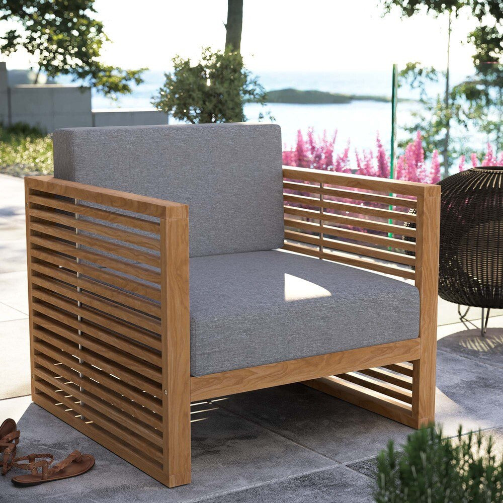 EEI-5606 Carlsbad Teak Wood Outdoor Patio Armchair by Modway