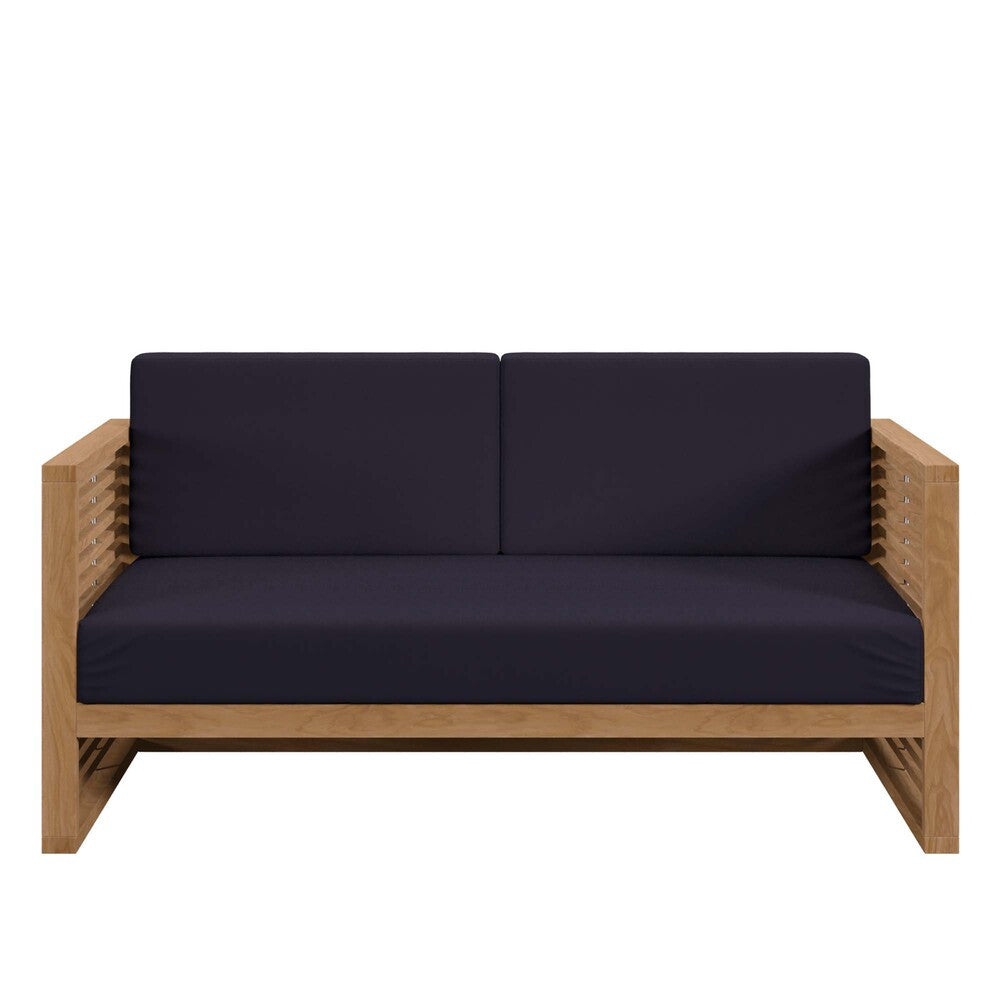 EEI-5605 Carlsbad Teak Wood Outdoor Patio Loveseat by Modway