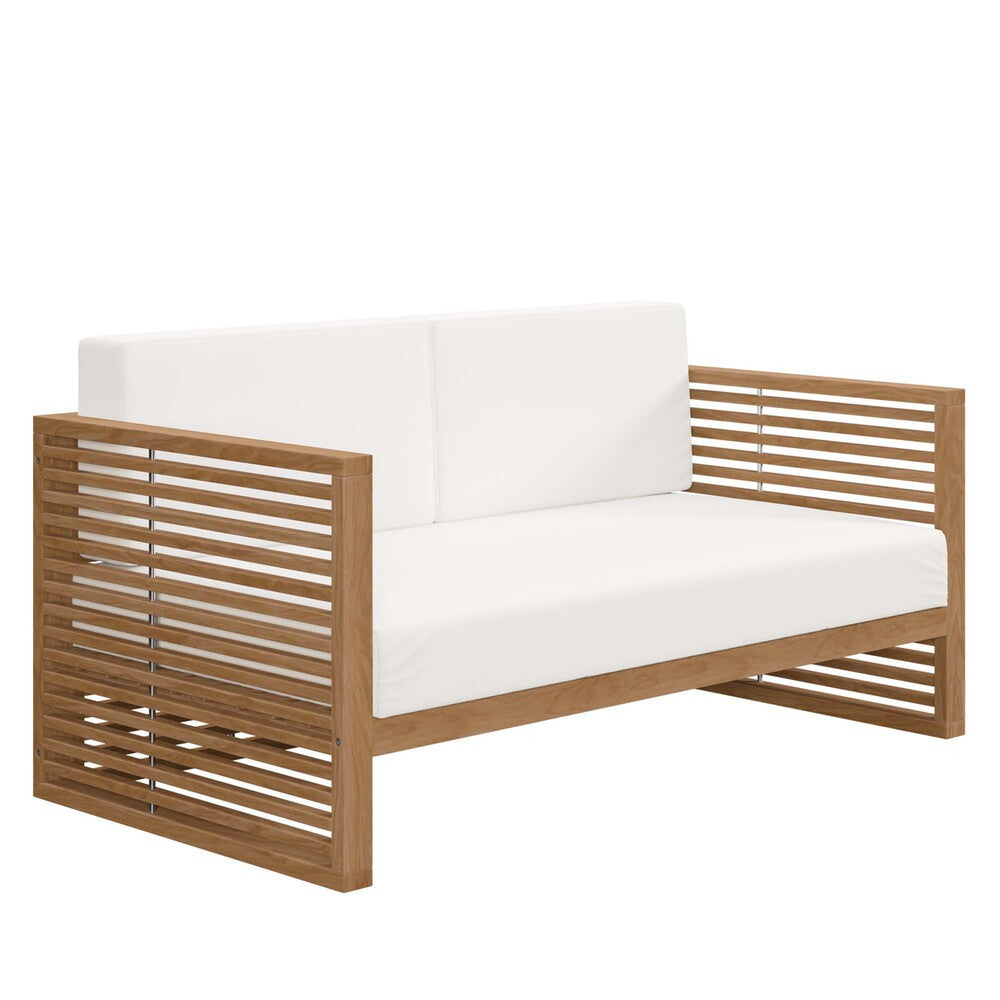 EEI-5605 Carlsbad Teak Wood Outdoor Patio Loveseat by Modway