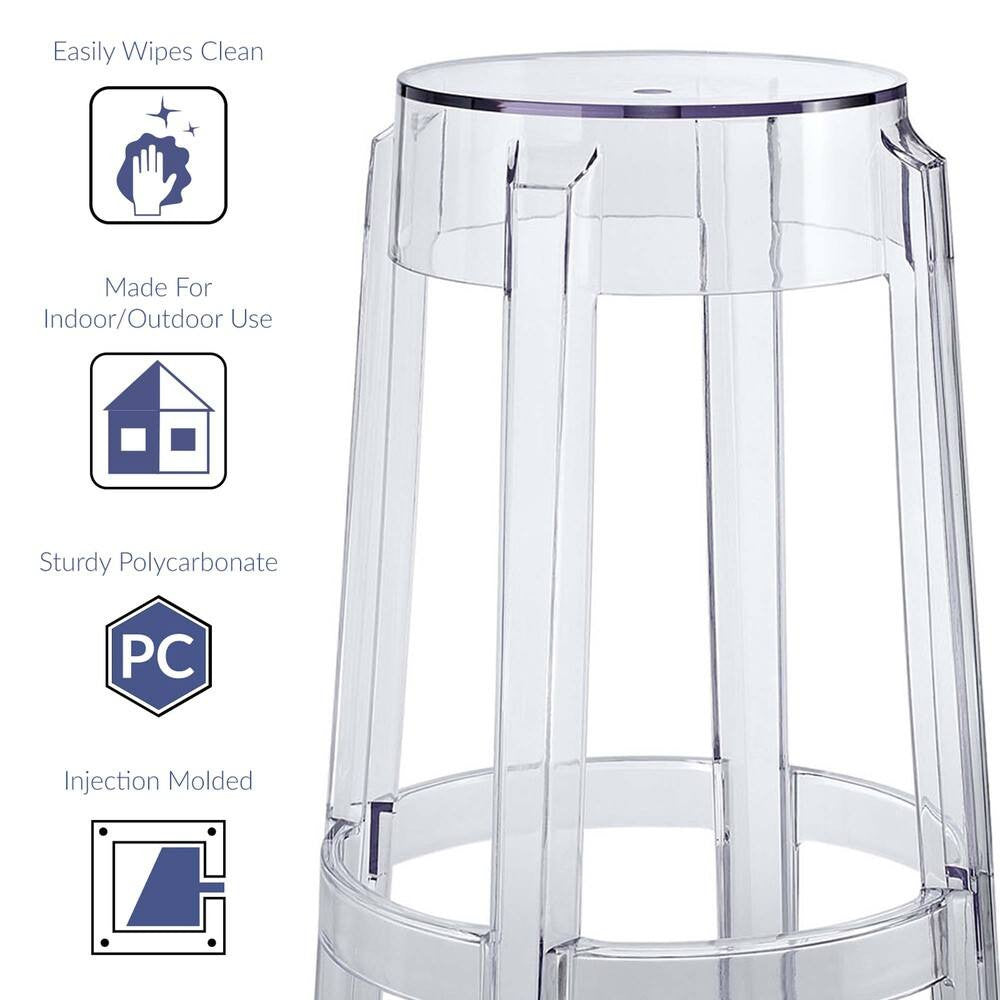 EEI-909-CLR Casper Bar Stool Backless Set of 2 by Modway