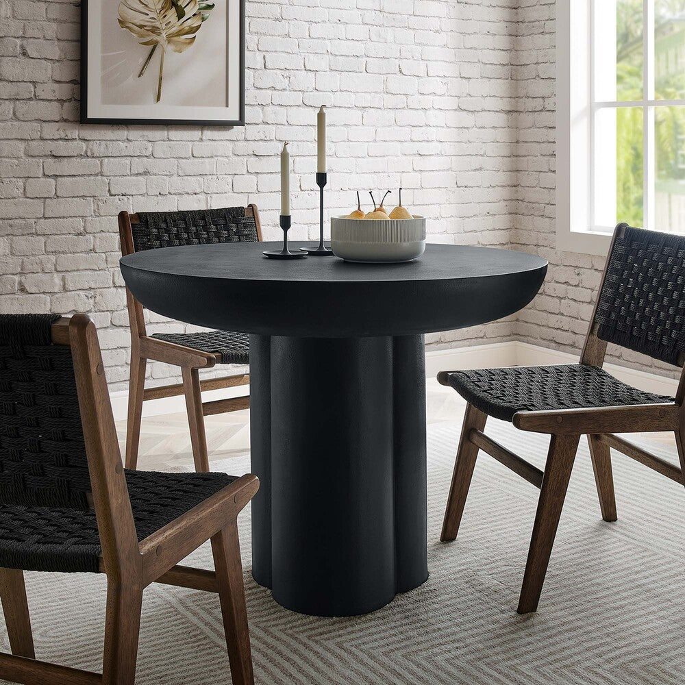 EEI-6762 Caspian 40" Round Concrete Dining Table by Modway