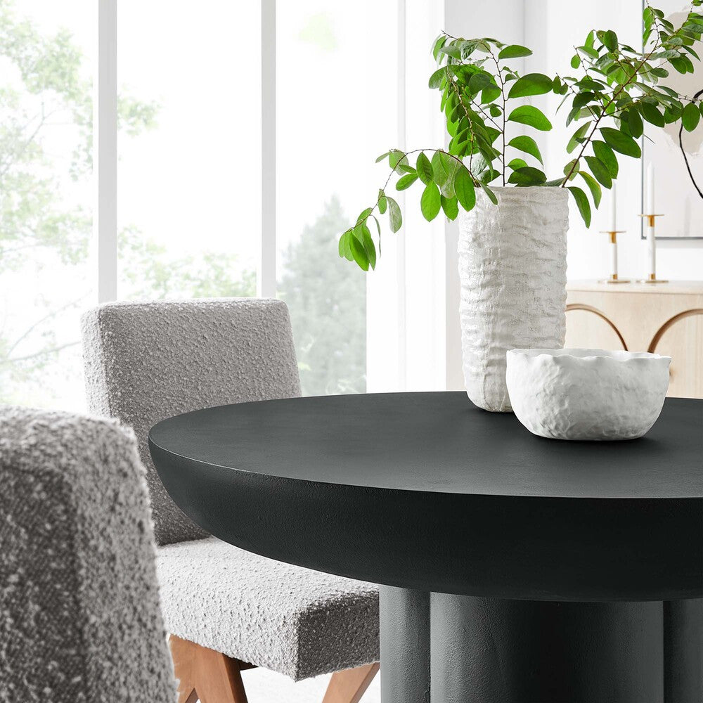 EEI-6762 Caspian 40" Round Concrete Dining Table by Modway