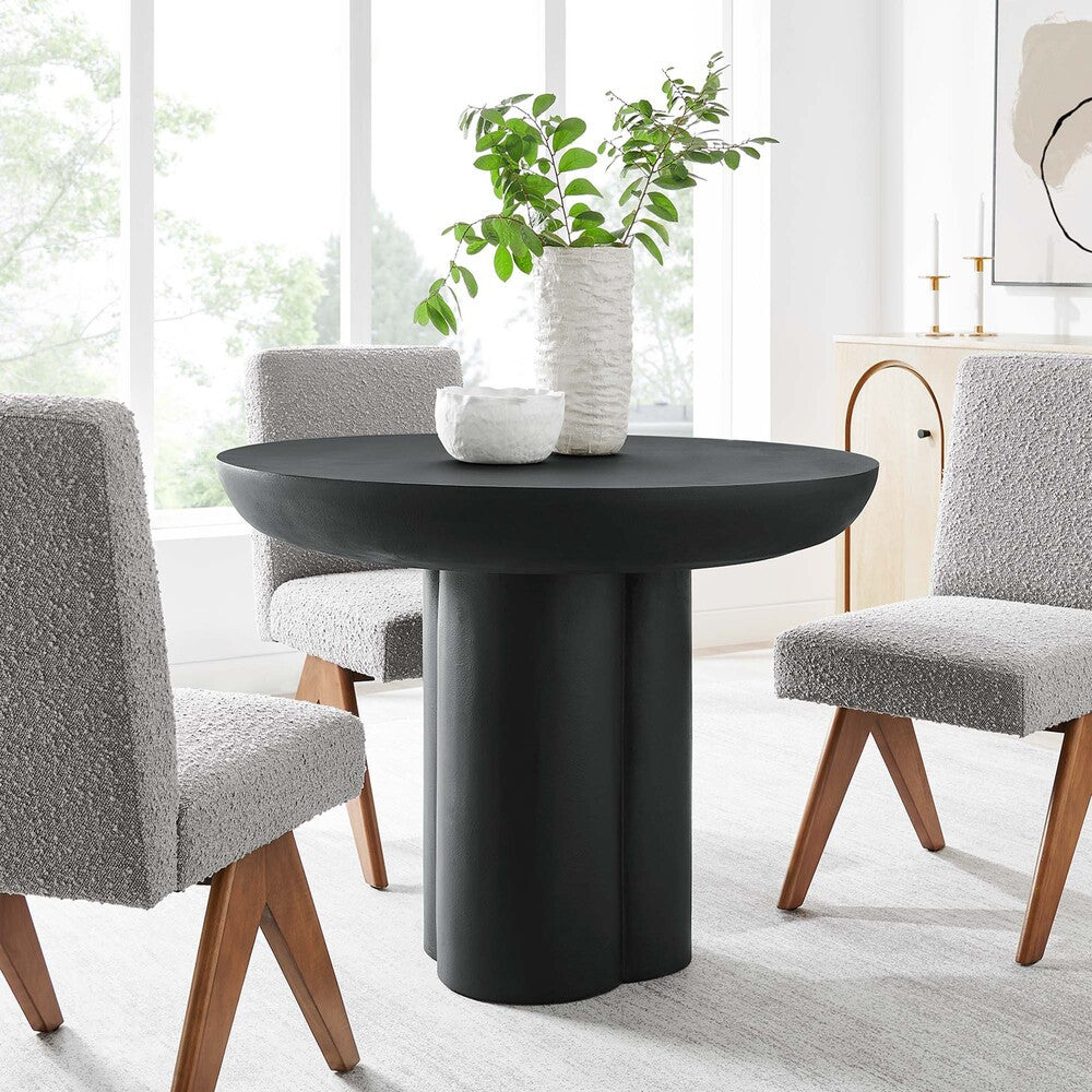 EEI-6762 Caspian 40" Round Concrete Dining Table by Modway