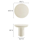 EEI-6762 Caspian 40" Round Concrete Dining Table by Modway